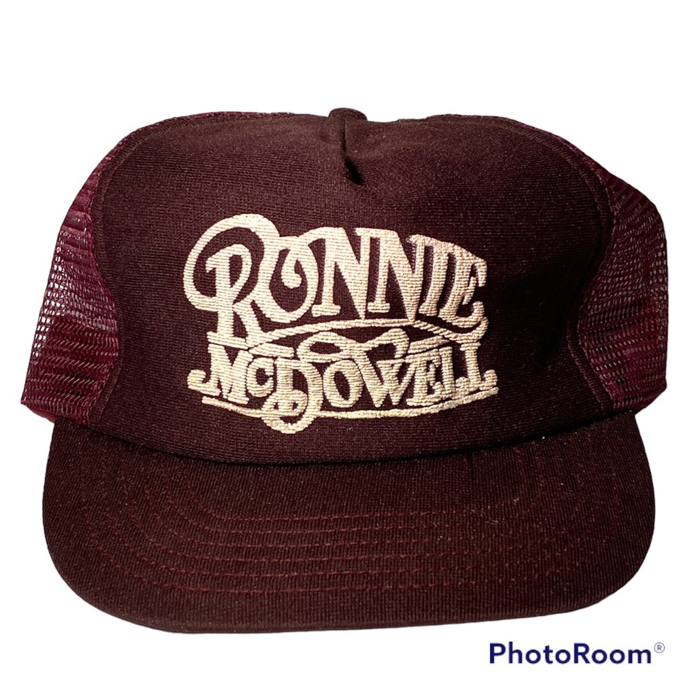 Vintage Ronnie McDowell Autographed Country Music Trucker Mesh Hat Cap